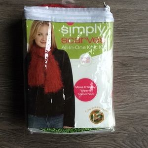 All-in-one knit kit with lion brand yarn